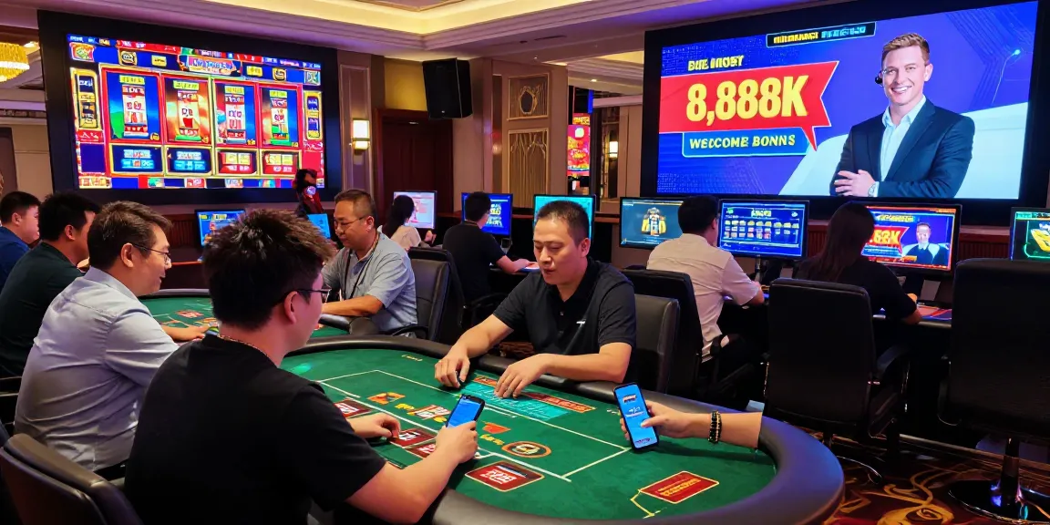 XX88 online gambling vibrant scene with players enjoying games and promotions, showcasing excitement and engagement.