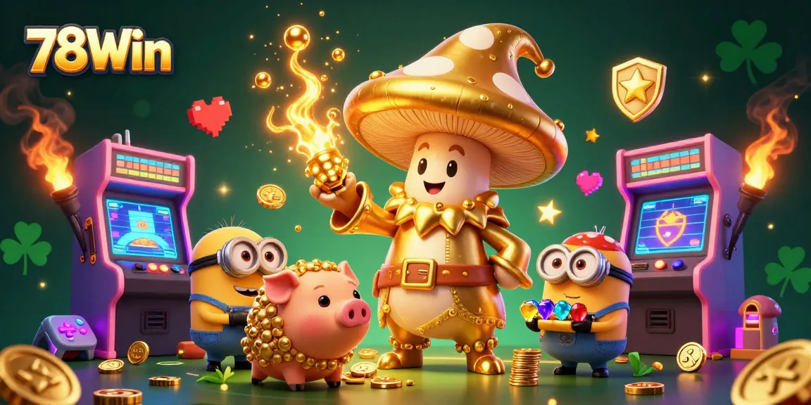 Engage in thrilling gameplay at 78Win with magical elements and vibrant arcade visuals